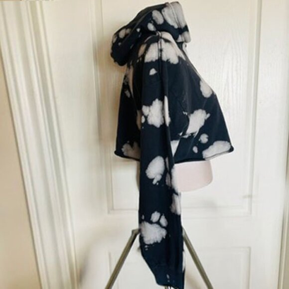 Wego Japan Crop Hoodie Sweatshirt Dip-Dyed Small - Picture 3 of 12